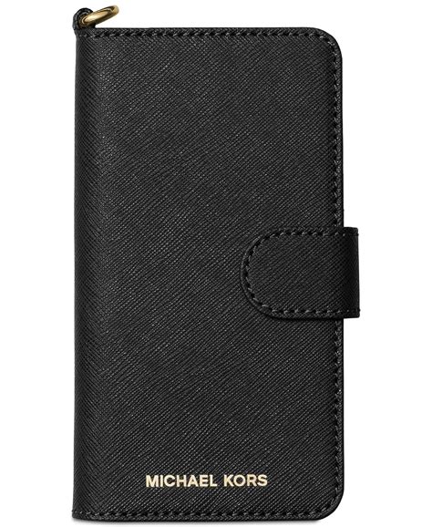 michael kors iphone 10 wallet case|Saffiano Leather Folio Case for iPhone X/XS .